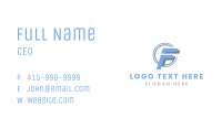 Creative Business Letter F Business Card Image Preview