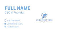 Creative Business Letter F Business Card Image Preview