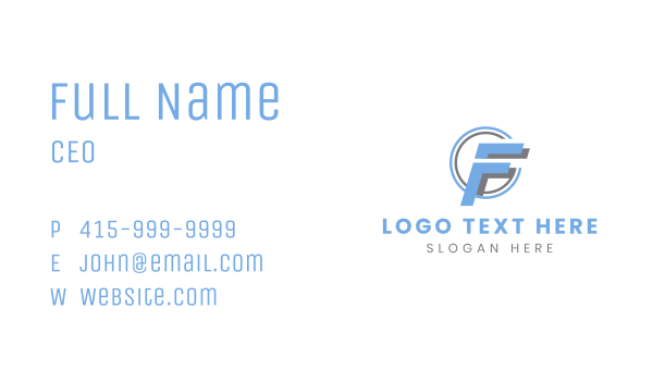 Creative Business Letter F Business Card Design Image Preview