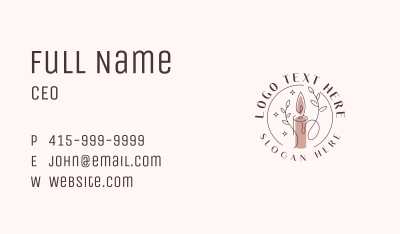 Candle Aromatherapy Wellness Business Card Image Preview