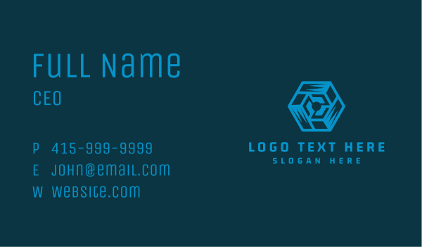 AI Cube Technology Business Card Design Image Preview