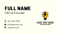 Lightbulb Lightning Energy Business Card Image Preview