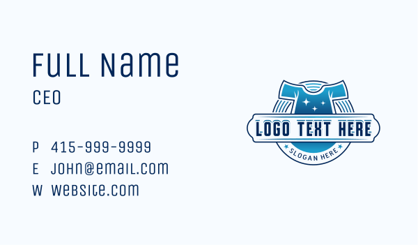 Tshirt Clothes Laundry Business Card Design Image Preview