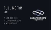 Metallic Hexagon Loop Business Card Image Preview