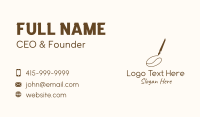 Coffee Bean Drawing Business Card Design