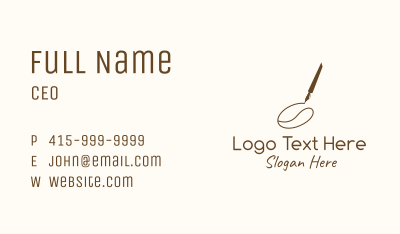 Coffee Bean Drawing Business Card Image Preview