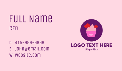 Sweet Lovely Cupcake Business Card Image Preview