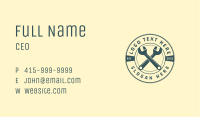 Handyman Wrench Emblem  Business Card Image Preview
