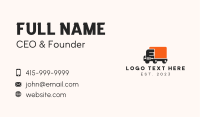 Delivery Truck Letter E Business Card Image Preview
