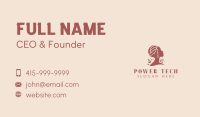 Female Hairstylist Salon Business Card Design