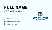 Gaming Wild Wolf Business Card Image Preview