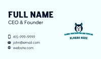 Gaming Wild Wolf Business Card Image Preview