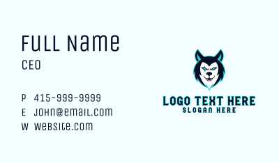 Gaming Wild Wolf Business Card