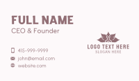 Feminine Yoga Lotus Spa  Business Card Image Preview