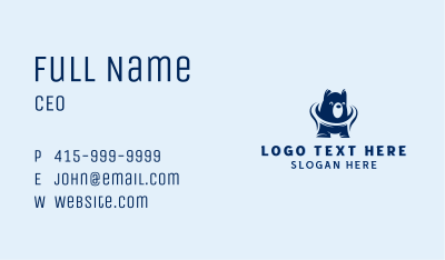 Bear Animal Care Business Card Image Preview