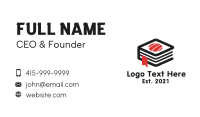 Sushi Book Recipe  Business Card Image Preview