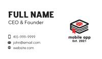 Sushi Book Recipe  Business Card Image Preview