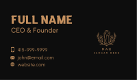 Golden Floral Gemstone  Business Card Image Preview