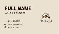 Wood House Construction Business Card Image Preview