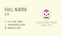 Festive Floral Skull Business Card Image Preview