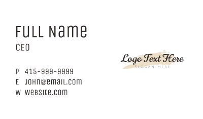 Accessory Boutique Apparel  Business Card Image Preview