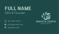  Wellness Nature Leaves Business Card Image Preview