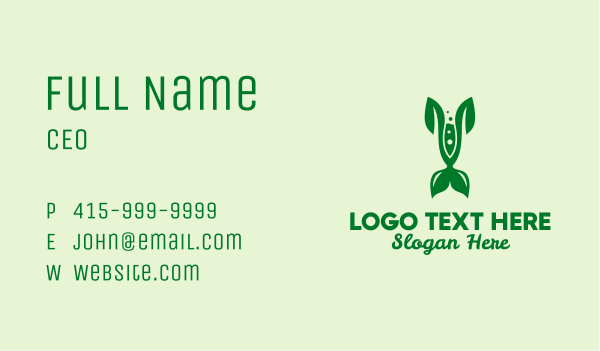 Leaf Organic Chemistry  Business Card Design Image Preview
