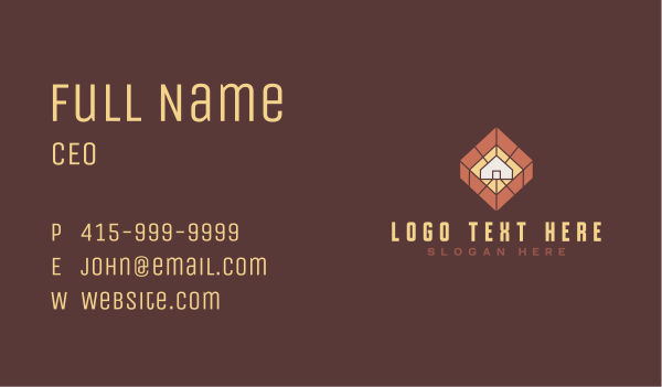 House Tiles Flooring  Business Card Design Image Preview