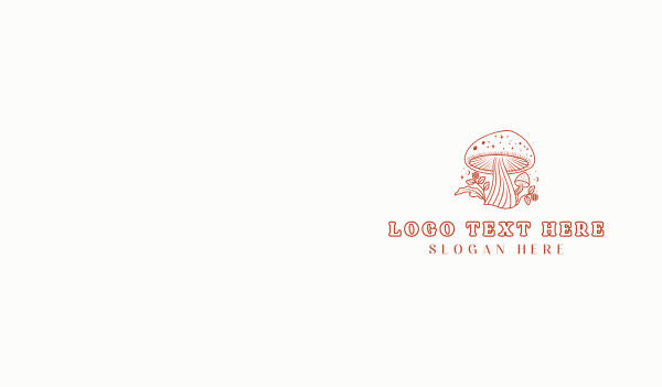 Holistic Herbal Mushroom Business Card Design Image Preview