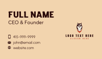 Husky Dog Grooming Business Card Image Preview