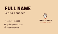 Husky Dog Grooming Business Card Design