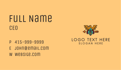 Ancient Mayan Headdress  Business Card Image Preview