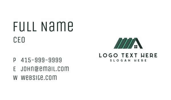 Home Roofing Contractor Business Card Design Image Preview