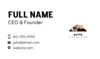 Excavator Mountain Machinery Business Card Image Preview