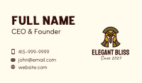 Colorful Gladiator Helmet  Business Card Image Preview