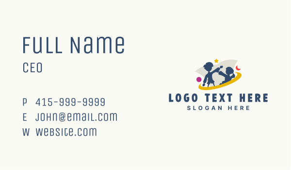 Children Nursery Daycare Business Card Design Image Preview