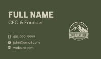 Mountain Summit Trek Business Card Preview