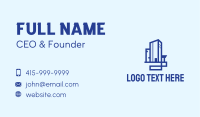 Blue Corporate Building Business Card Image Preview