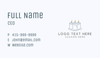 Candle Interior Design Decor Business Card Image Preview