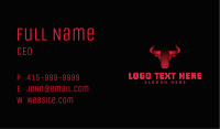 Gradient Bull Head Business Card Image Preview