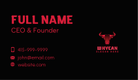 Gradient Bull Head Business Card Image Preview