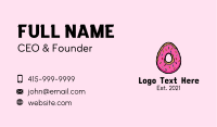 Easter Donut Egg  Business Card Design