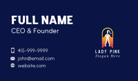 Female Superhero Lady Business Card Image Preview