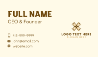 Tribal Shield Letter X Business Card Preview