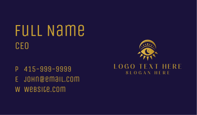 Mystic Moon Eye Business Card Image Preview