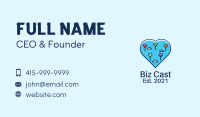 Heart Flying Balloon Business Card Image Preview