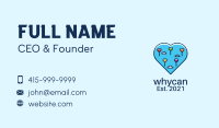 Heart Flying Balloon Business Card Image Preview
