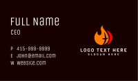 Flame Cross Church Business Card Image Preview