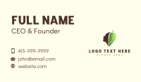 Head Leaf Nature Business Card Image Preview