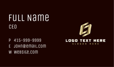 Premium Startup Letter C Business Card Image Preview